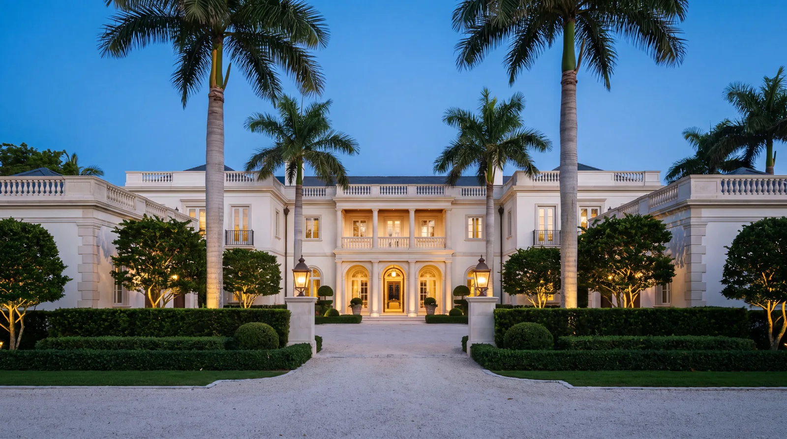 Grand Palm Beach estate representing luxury residential electrical services