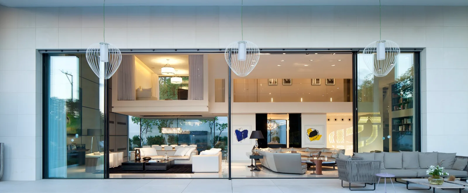 Indoor–Outdoor Living Wall — Whole-Home Lighting — Palm & Current electrical project