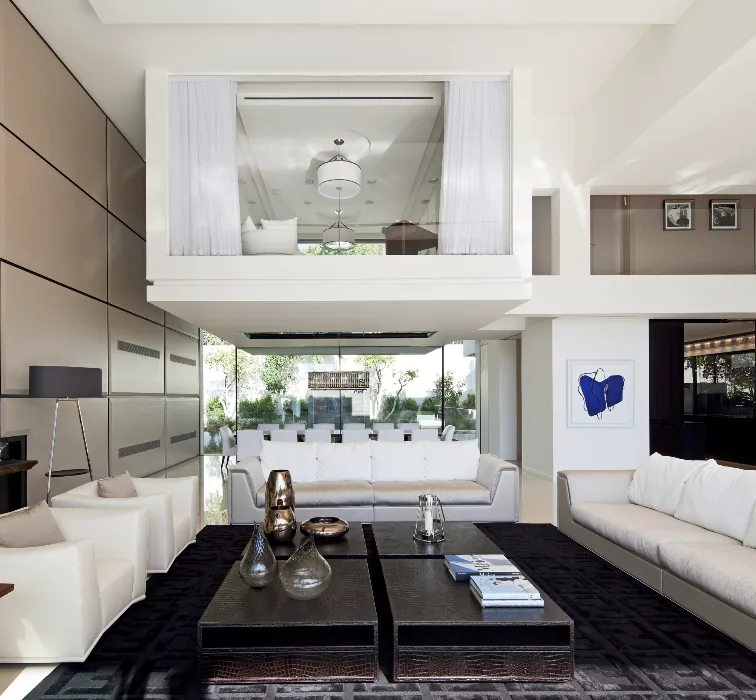 Sculptural Living Room — Accent & Art Lighting — Palm & Current electrical project